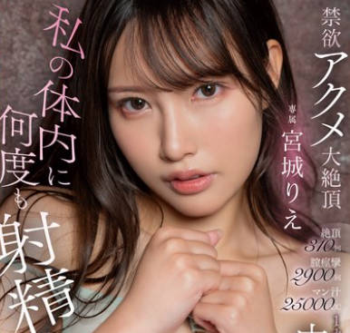 HMN-563 私の体内に何度も射精して&hellip;絶頂310回膣痙攣2900回マン汁25000cc1カ月禁欲した後の丸一日中出しFUCK 宮城りえ