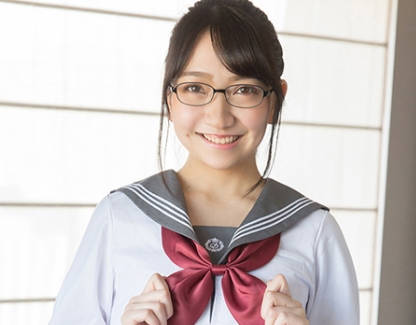 358WITH-071和穿上学生服戴上眼镜扎起马尾辫的可爱学生妹的性爱